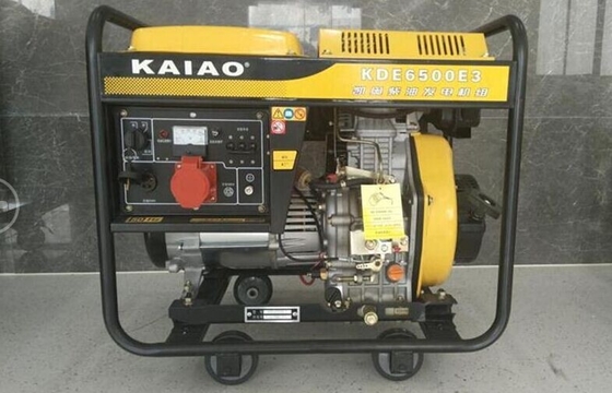 열린 구조 5.5kva 디젤 엔진 발전기 고능률 낮은 기름 경보망
