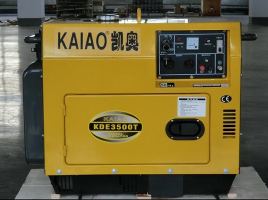 단일 위상 3kva 침묵하는 디젤 엔진 발전기, 휴대용 조용한 디젤 엔진 발전기