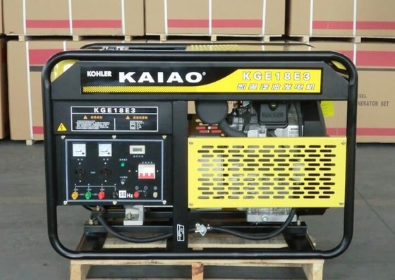 4 2 실린더를 가진 치기 18kva 세겹 단계 가솔린 발전기 세트 KGE18E3