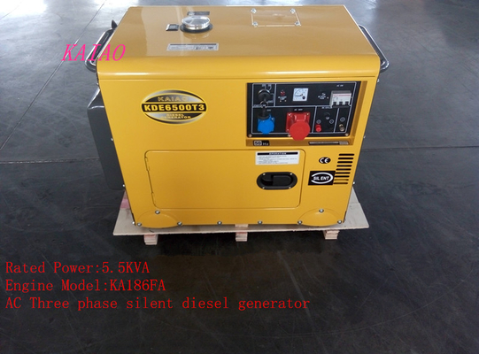 주거 5KVA 작은 디젤 엔진 대기 발전기, 저잡음 디젤 엔진 발전기