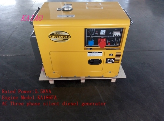 주거 5KVA 작은 디젤 엔진 대기 발전기, 저잡음 디젤 엔진 발전기