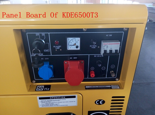 주거 5KVA 작은 디젤 엔진 대기 발전기, 저잡음 디젤 엔진 발전기