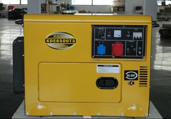 5KVA 전기 시작 휴대용 디젤 엔진 발전기 힘 고정되는 세륨 증명서