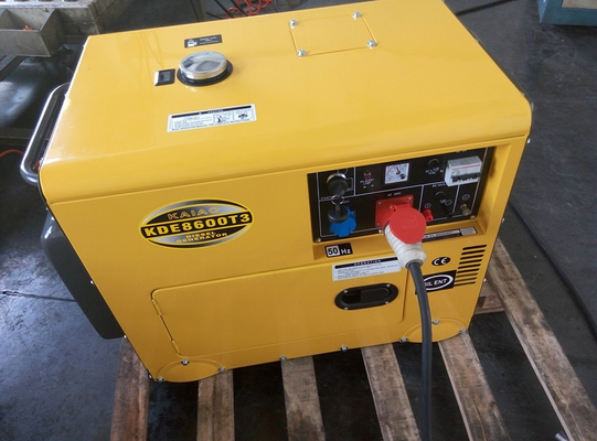 관례 7KVA 3개 단계 작은 디젤 엔진 발전기, 작은 조용한 디젤 엔진 발전기