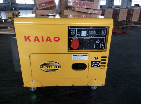 관례 7KVA 3개 단계 작은 디젤 엔진 발전기, 작은 조용한 디젤 엔진 발전기