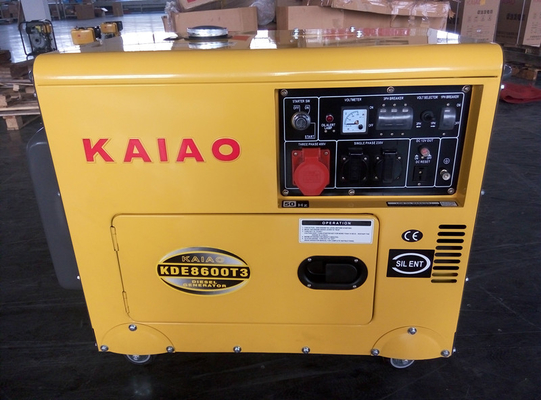 관례 7KVA 3개 단계 작은 디젤 엔진 발전기, 작은 조용한 디젤 엔진 발전기