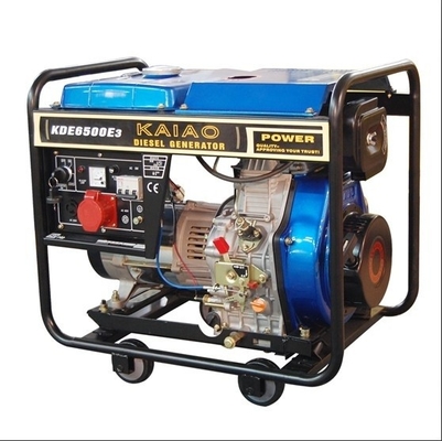 5KVA 3개 단계 휴대용 작은 디젤 엔진 발전기 세트 760 x 515 x 710 mm KDE6500E3