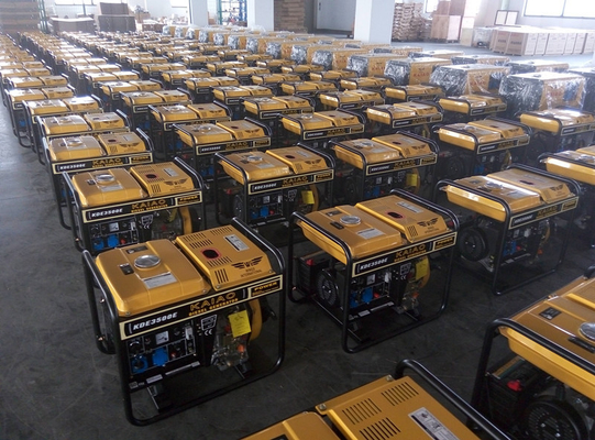 5KVA 열린 구조 가정 사용을 위한 작은 디젤 엔진 발전기 100% 구리 철사