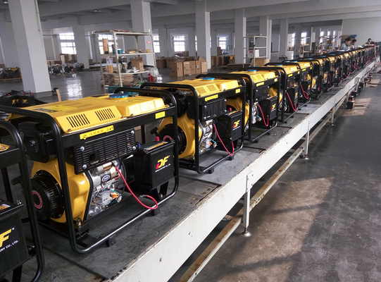 5KVA 열린 구조 가정 사용을 위한 작은 디젤 엔진 발전기 100% 구리 철사