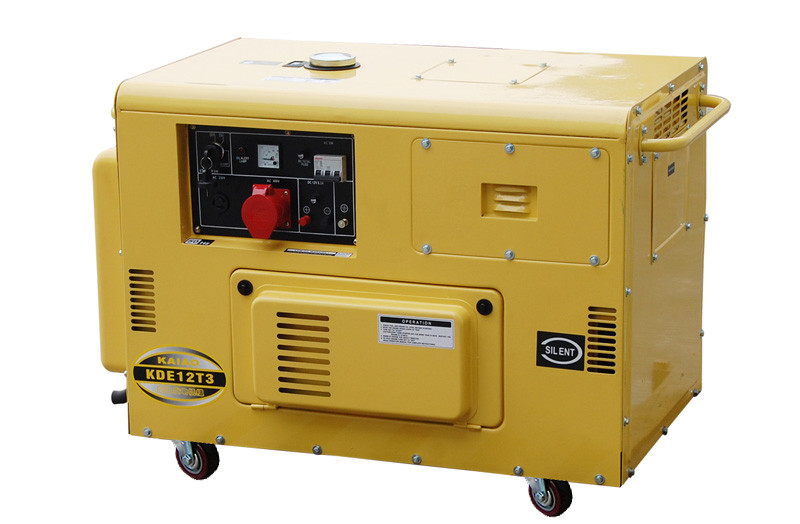 50HZ는 가정 백업, 10kva 침묵하는 디젤 엔진 발전기를 위한 단계 작은 디젤 엔진 발전기를 세 겹으로 합니다