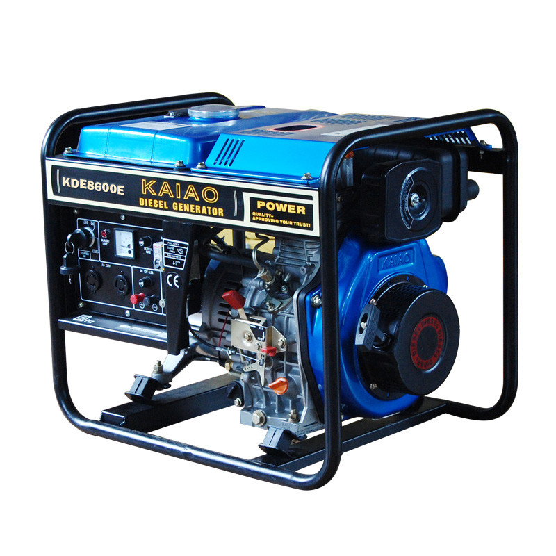 50hz 6kva 3000rmp 열린 구조 디젤 엔진 발전기, 전기 시작 디젤 엔진 발전기 KDE8600E