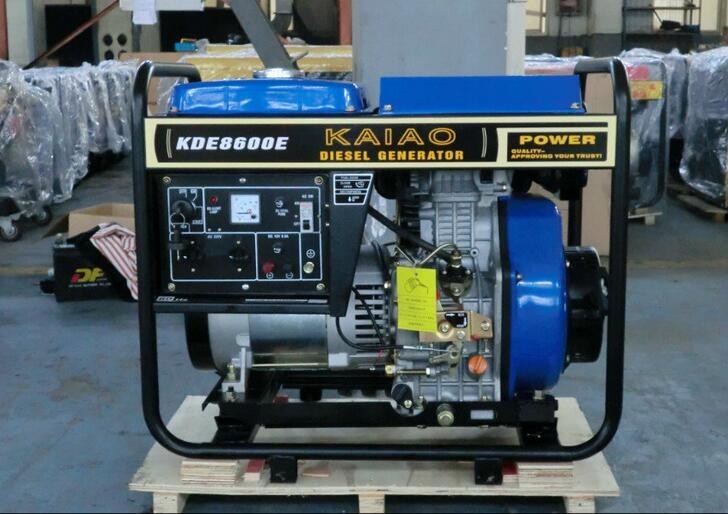 60hz 6kva 3600rpm 열린 구조 공장/건축을 위한 디젤 엔진 발전기 반동 시동기