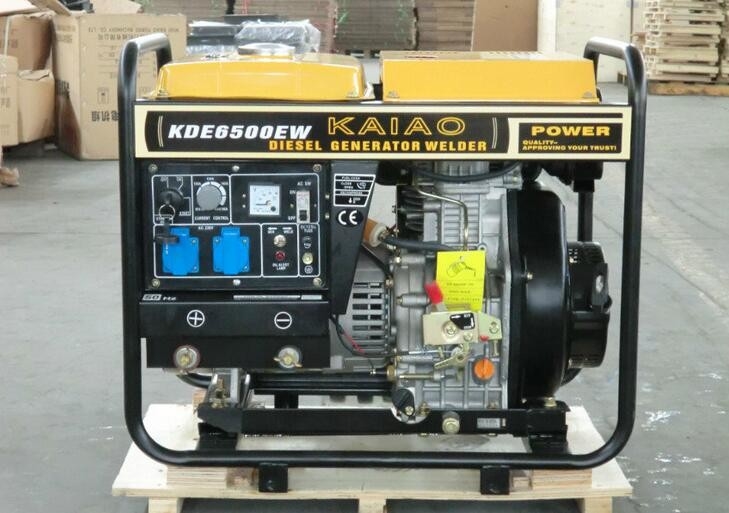 2.2kva 3600rmp 디젤 엔진 발전기 용접공, 전동 발전기 용접 기계 KDE6500EW