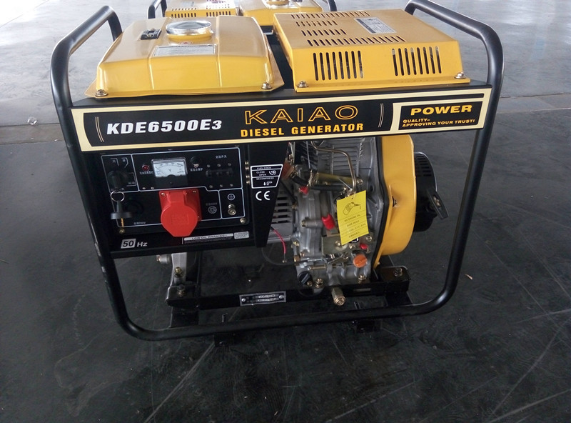 5KVA 열린 구조 가정 사용을 위한 작은 디젤 엔진 발전기 100% 구리 철사